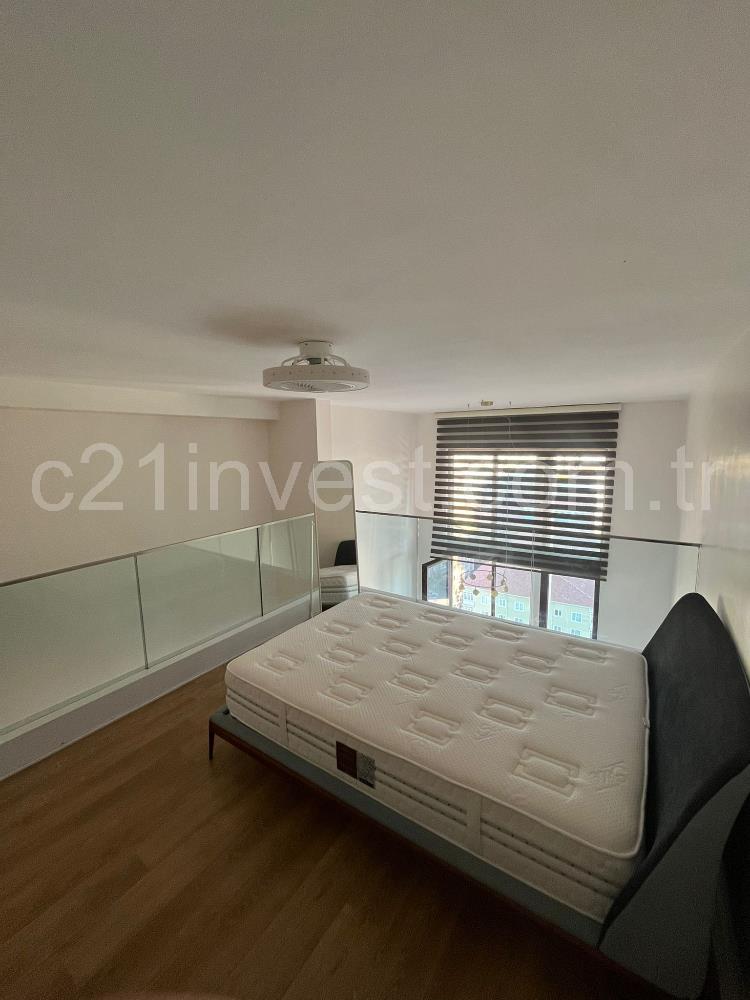 Nef163 1+1 Satılık Loft Geniş Yüksek Kat Kanyon Cephe Daire