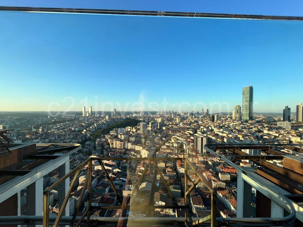 Nef163 1+1 Satılık Loft Geniş Yüksek Kat Kanyon Cephe Daire