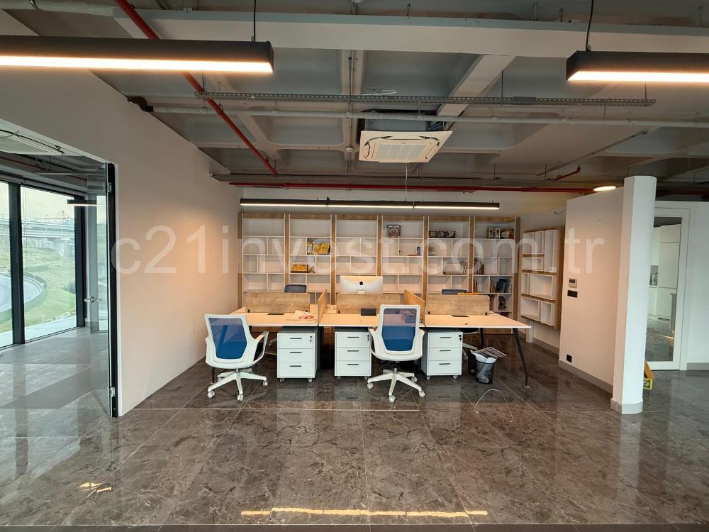 Porta Vadi Satılık Ofis 134m2 Dekorasyonlu Vadistanbul Skyland
