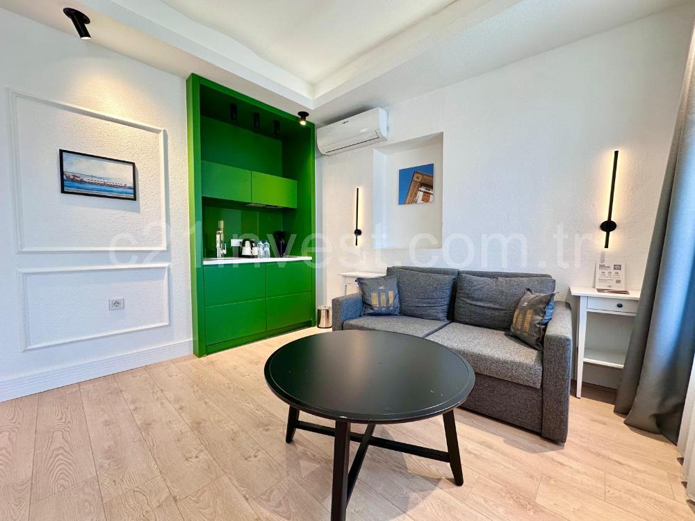 Taksim Juno Suites'te Eşyalı Faturalar dahil, 1+1 Daireler