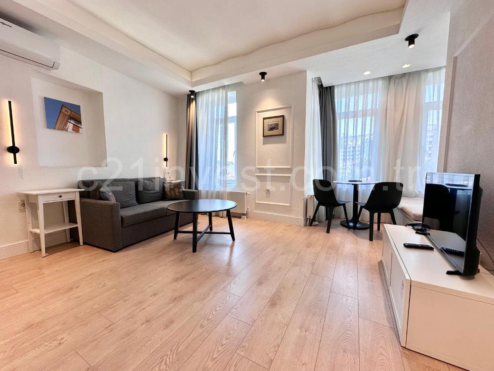 Taksim Juno Suites'te Eşyalı Faturalar dahil, 1+1 Daireler
