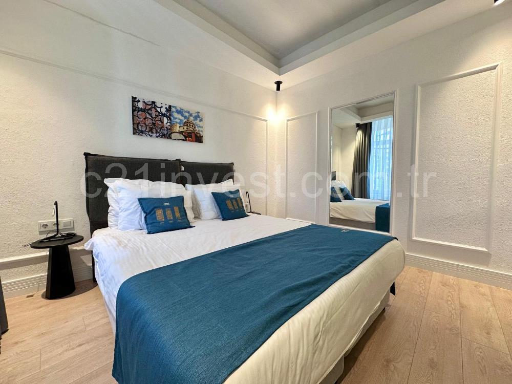 Taksim Juno Suites'te Eşyalı Faturalar dahil, 1+1 Daireler