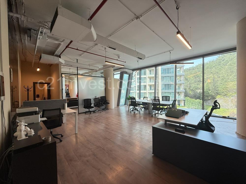 Vadi Koru Kiralık Ofis 110m2 Dekorasyonlu Mobilyalı Vadistanbul