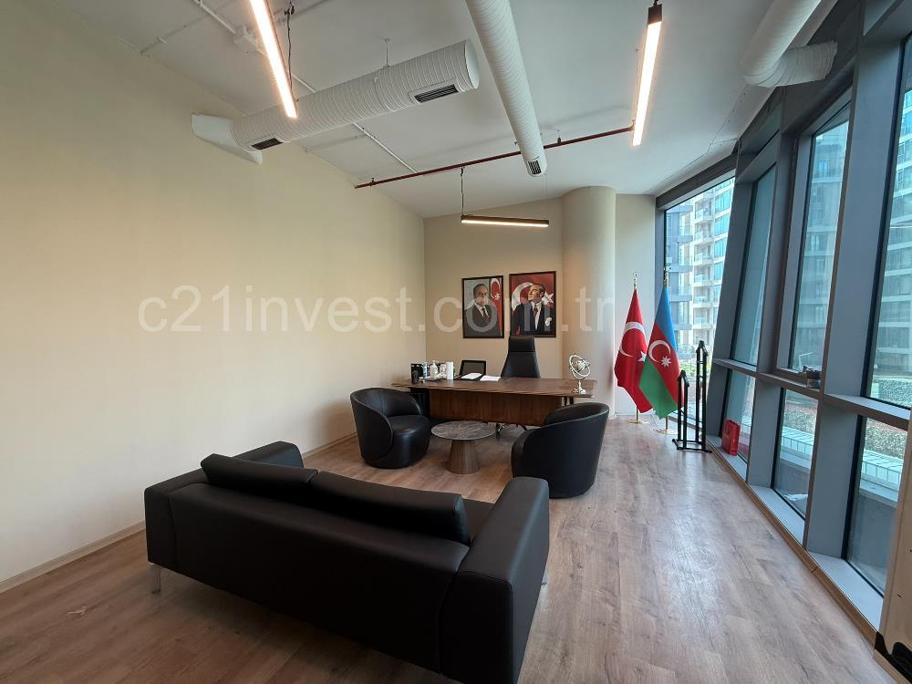 Vadi Koru Kiralık Ofis 110m2 Dekorasyonlu Mobilyalı Vadistanbul